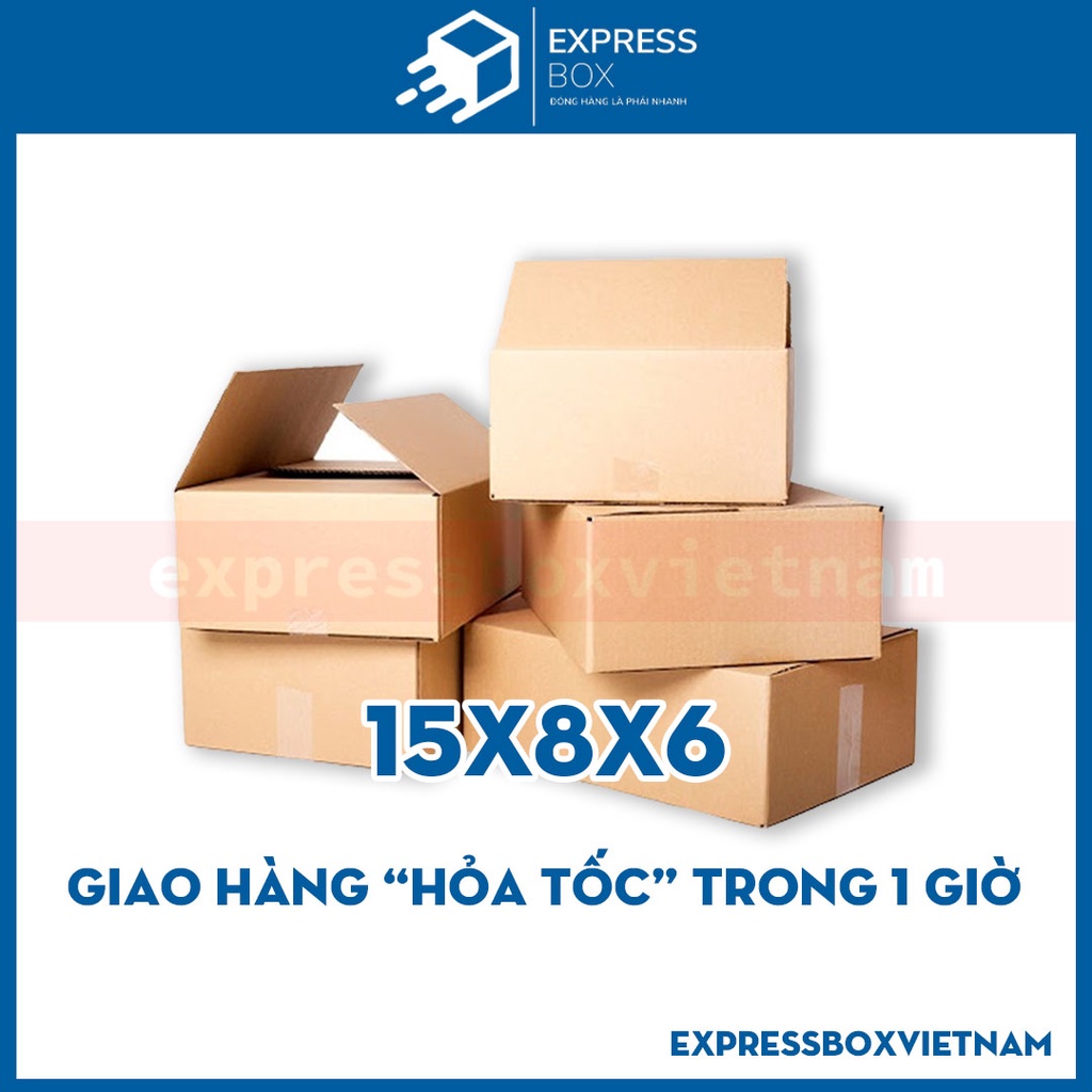 Thùng Carton, Hộp Carton 15x8x6 Đóng Gói Hàng