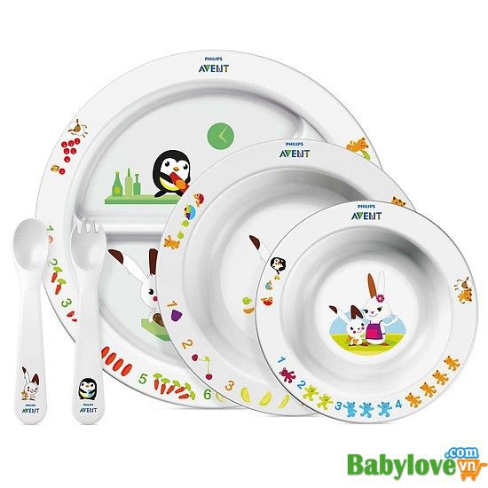 Bộ đồ ăn dặm cao cấp cho bé Philips Avent 716/00