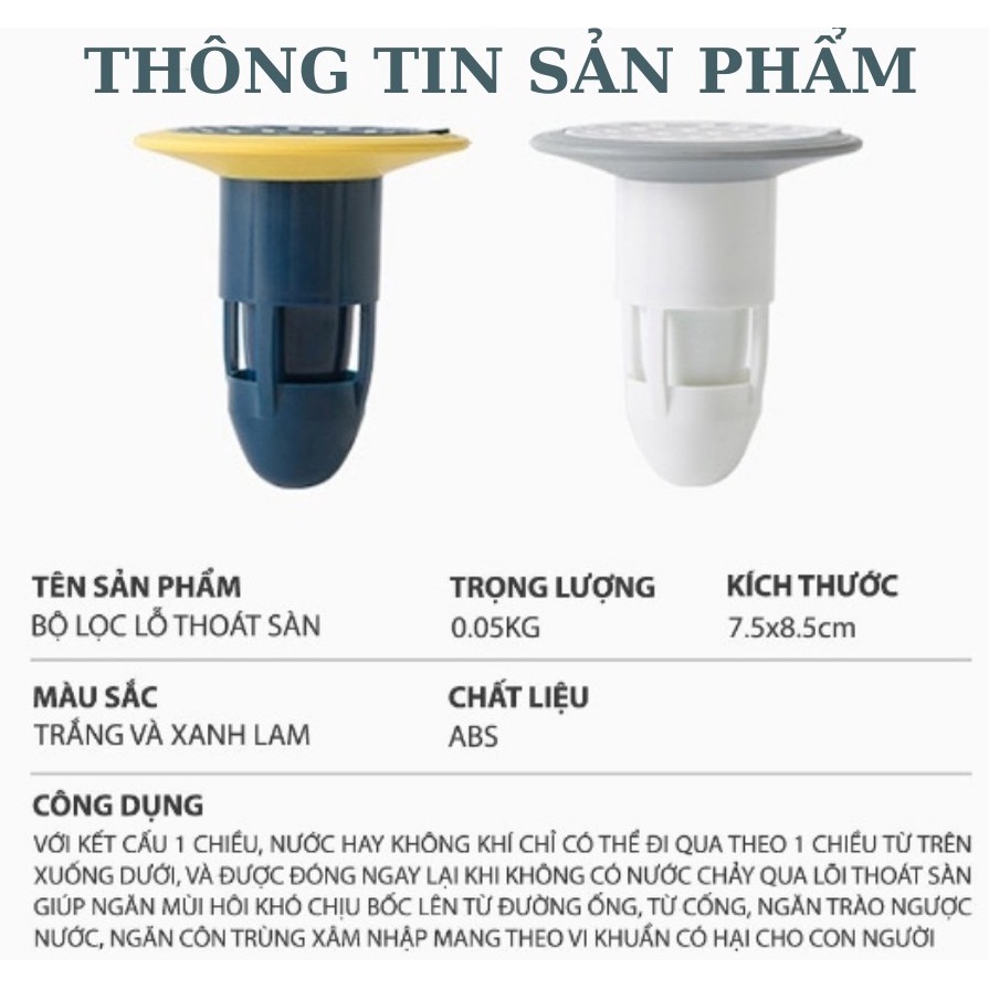 Bịt Nắp Cống Ngăn Mùi Hôi , Nắp Ga Thoát Sàn Ngăn Mùi , Phễu Thoát Sàn Chặn Côn Trùng , Lỗ Thoát Nước - BBHT