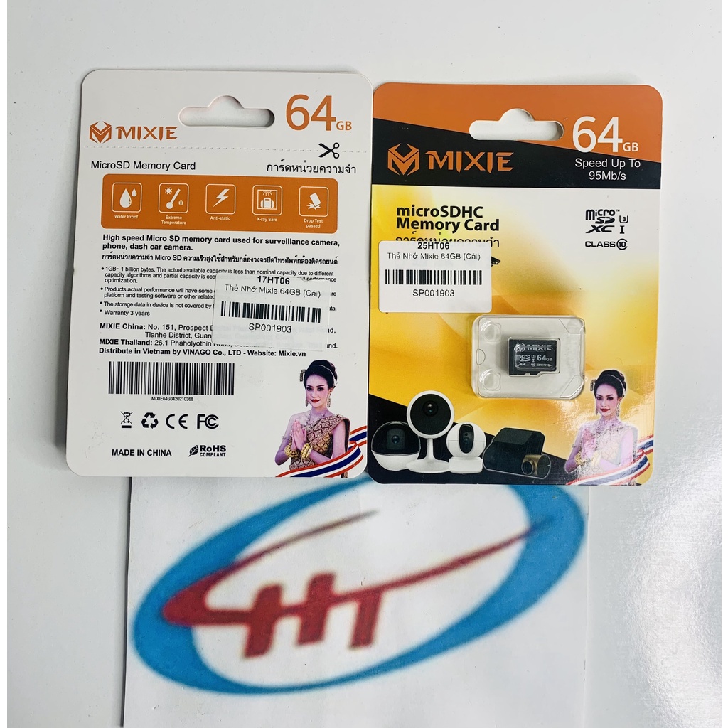 [NPP CHÍNH HÃNG] Thẻ nhớ Micro SD Mixie 128GB 95MB/s U3, Chuyên dụng cho Camera Chính Hãng, Bảo Hành 3 Năm