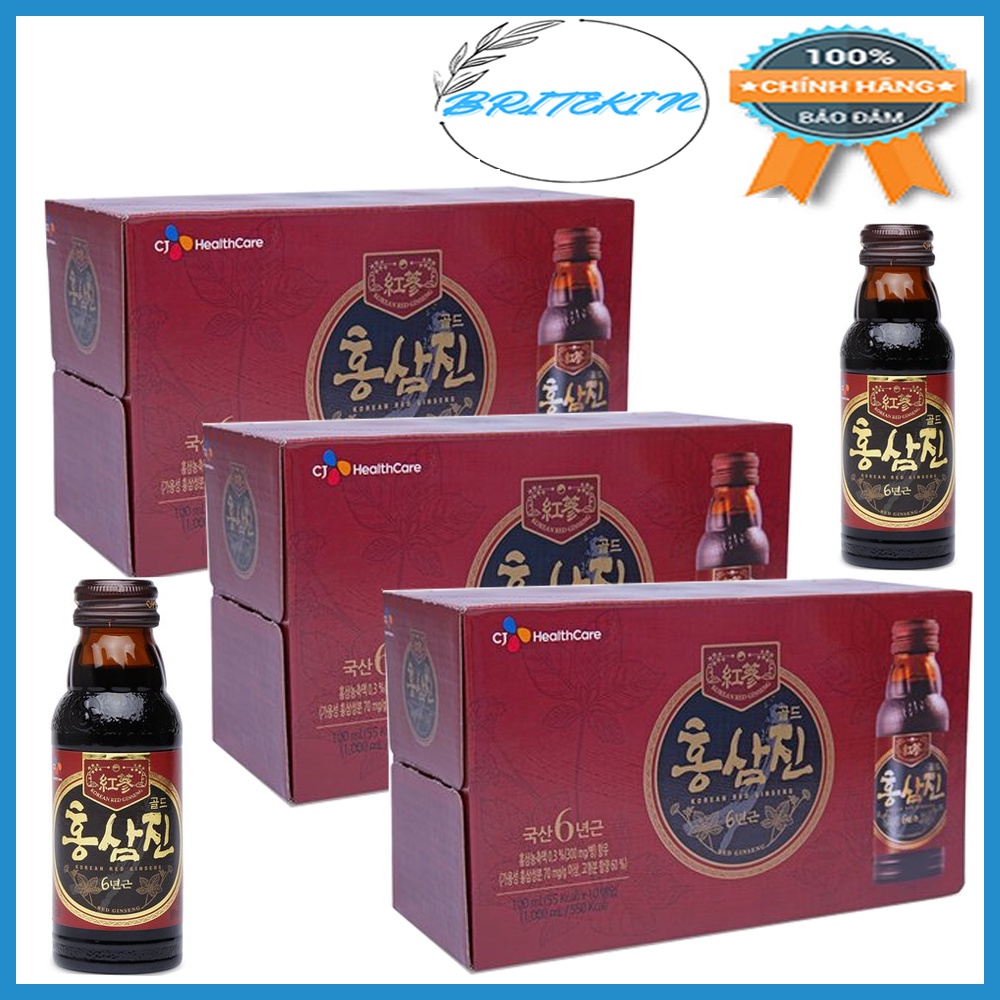 Combo 30 Chai Nước Hồng Sâm Hongsamjin Gold (Chai 100ml)