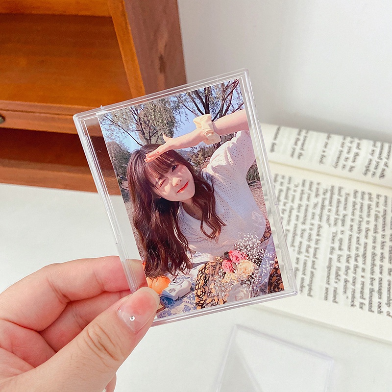 Khung Ảnh Để Bàn Bằng Acrylic Trong Suốt 3 Inch Kèm Giá Đỡ