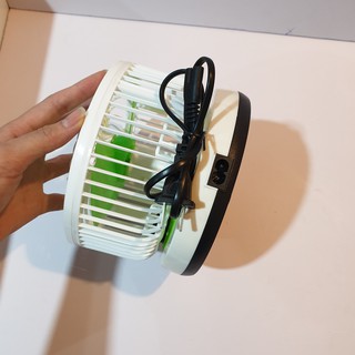 Quạt Tích Điện Để Bàn Mini Gấp Gọn Tiện Lợi Gió Mát Có Đèn Sáng - Bảo Hành Hoàn Tiền Nếu Có Lỗi (Loại tốt)