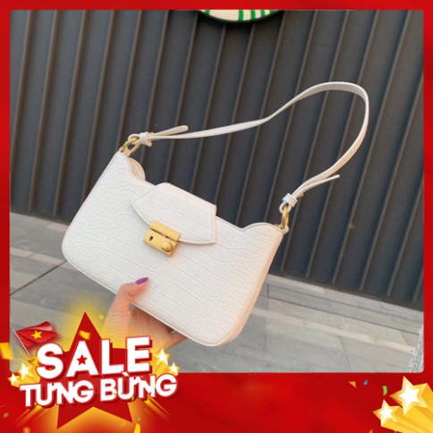 Túi kẹp nách Ngọc Trinh vân da cá sấu cao cấp siêu hot mẫu mới nhất KN01