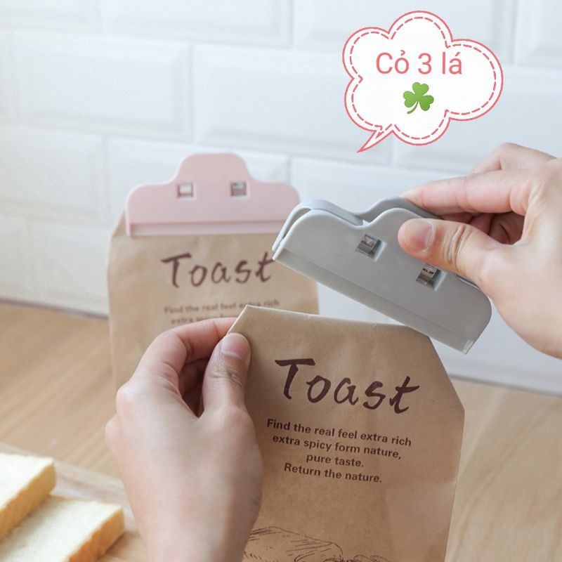 1 Kẹp miệng túi lọai cao cấp bảo quản thực phẩm và thức ăn nhanh, màu ngẫu nhiên
