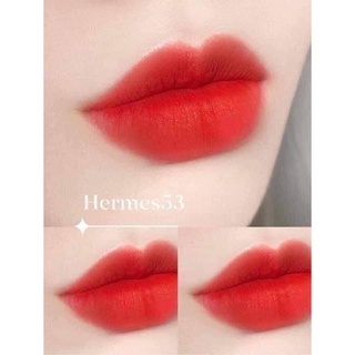 Son hermès matte màu 53 rouge orange.