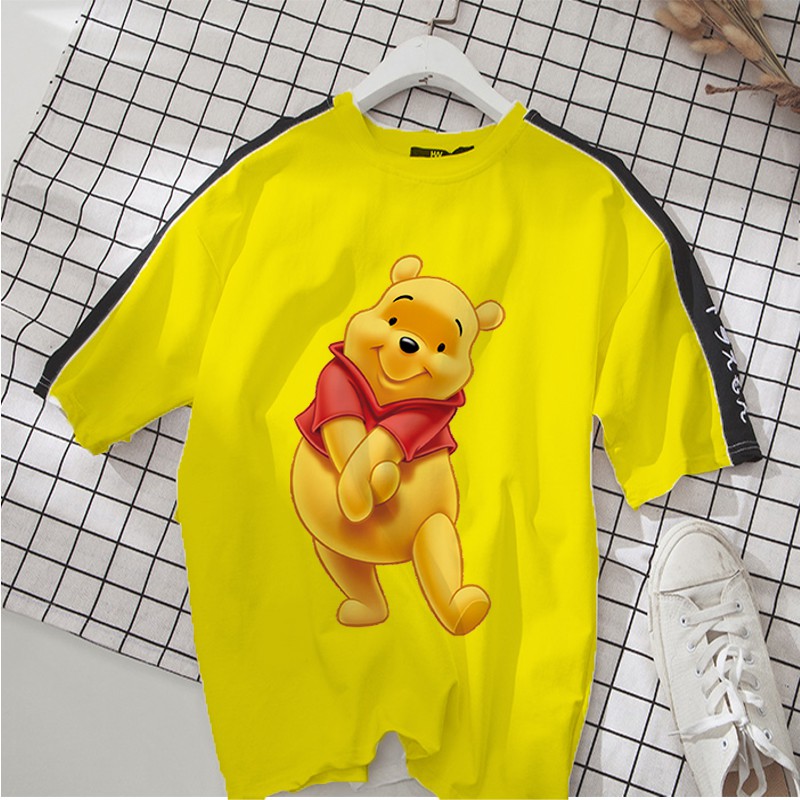 Áo thun Unisex Cotton -  gấu pooh duyên dáng