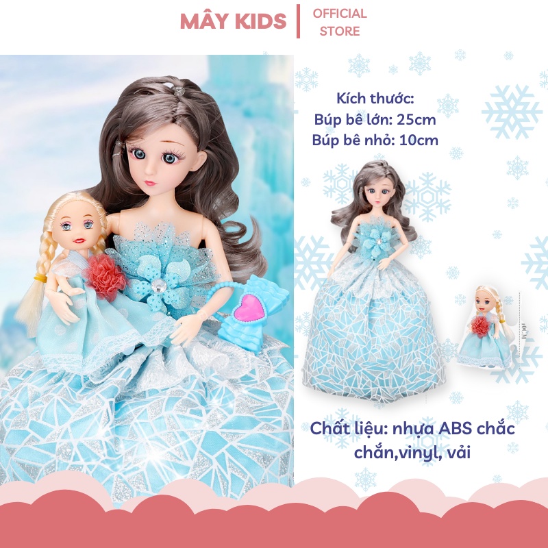 Đồ chơi bé gái búp bê Barbi công chúa Elsa hộp quà tặng cho bé - Mây Kids