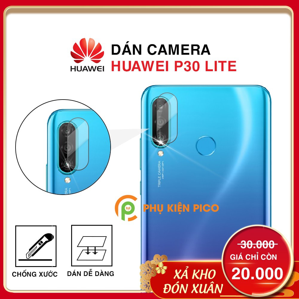 Cường lực camera Huawei P30 Lite độ cứng 9H trong suốt - Dán camera Huawei P30 Lite