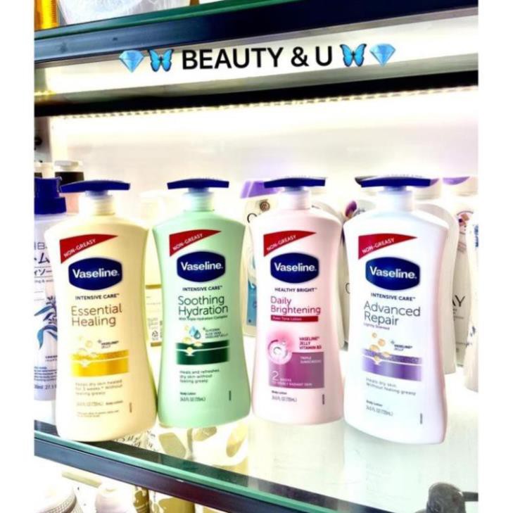 [MẪU MỚI] SỮA DƯỠNG THỂ VASELINE MỸ HEALTHY WHITE UV LIGHTENING 400ML HEALTHY BRIGHT DAILY BRIGHTENING EVEN TONE LOTION