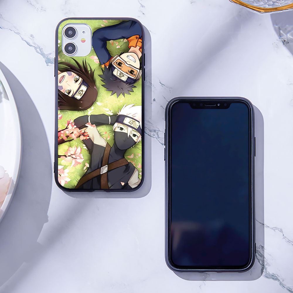 Ốp Lưng Silicone Mềm In Hình Naruto 3 Compatible for iPhone 6 / 6s / 7 / 8 Plus / X / Xr Naruto 3