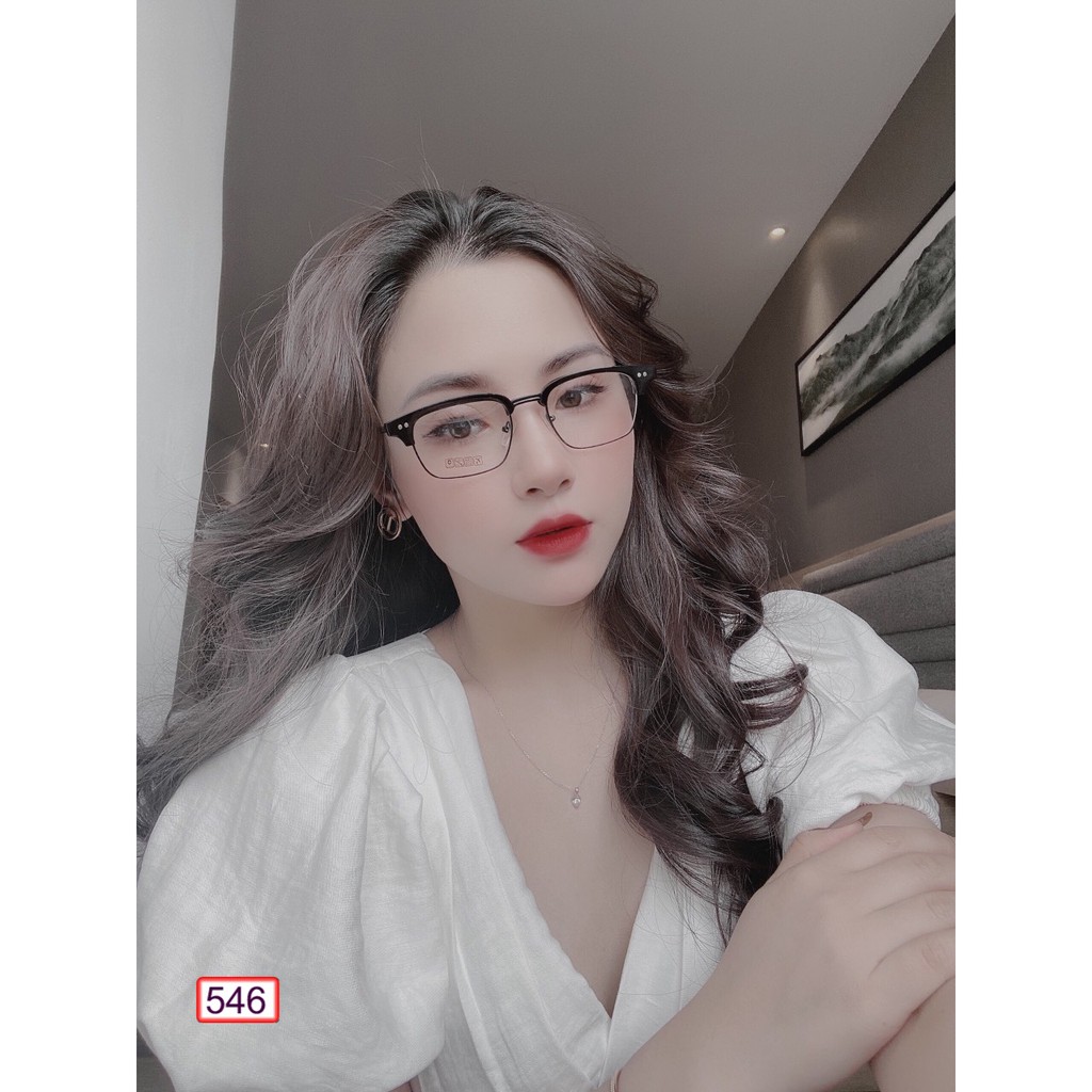 [Mã FARSSTGRE giảm 5K đơn bất kỳ] MẮT KÍNH GỌNG CẬN CAO CẤP 546 FORM VUÔNG KIM LOẠI SIÊU ĐẸP | BigBuy360 - bigbuy360.vn