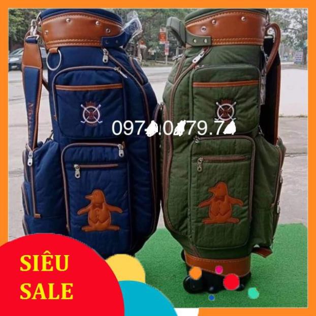 KING SPORT 247 Túi đựng gậy golf vải bạt có bánh xe phù hợp với mọi loại gậy