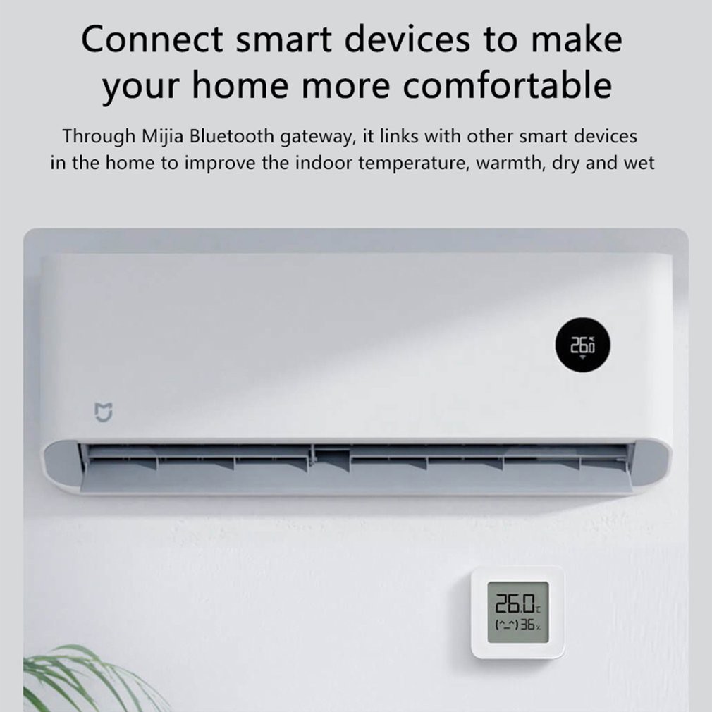 [Hàng mới về] Máy đo độ ẩm/ nhiệt kế điện tử thông minh Xiaomi cảm biến thế hệ thứ hai đo độ ẩm phòng ngủ cho bé