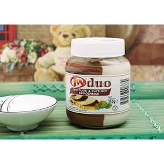 Mứt phết bánh mì sô cô la hạnh nhân Duo JW 350g