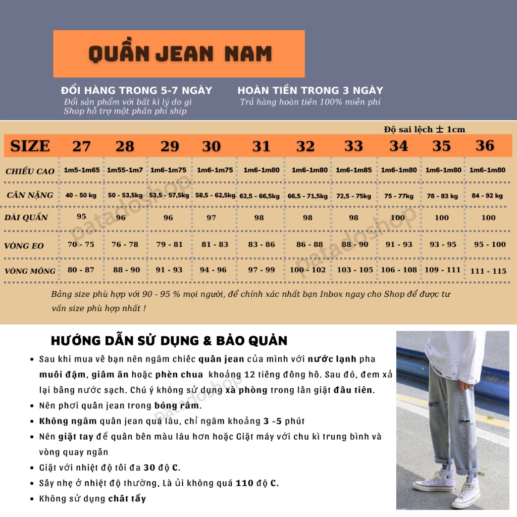 Quần jean baggy nam rách gối,rách cạnh mã RGC01 hot 2022 phng cách hàn quốc