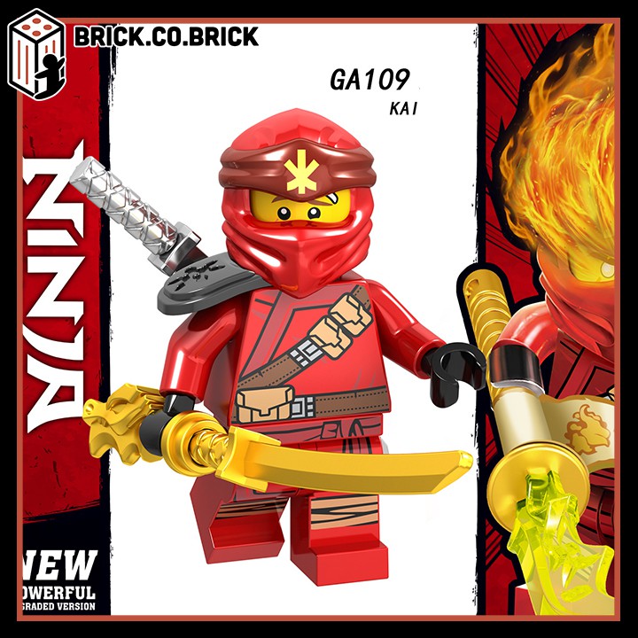 Ninja Phantom Đồ Chơi Lắp Ráp Minifigure Nhân Vật Hồ Ly Samurai Akita Zane Nya Kai Jay GA107 - GA114