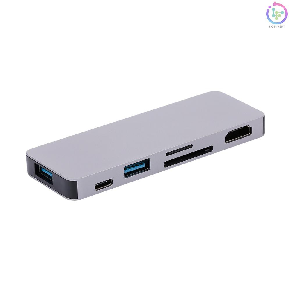 Đầu Đọc Thẻ Nhớ Usb 3.0 Type-C 4k Hd 6 Trong 1