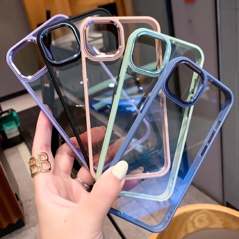 Ốp FILADA viền cam bóng ip14/ ip14 pro / ip14 plus/ ip14 pro max