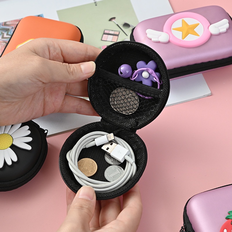 Hộp bao đựng tai nghe tai phone có dây in ear, cáp sạc, vỏ tai nghe bluetooth inpods i12/i11,airpod 1/2 dễ thương giá rẻ