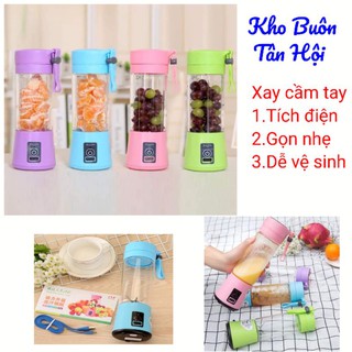 Máy xay sinh tố tích điện cầm tay mini