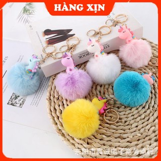 Móc Khóa Unicorn Dễ Thương - Móc Khóa Cục Bông Cute Cho Bạn Gái