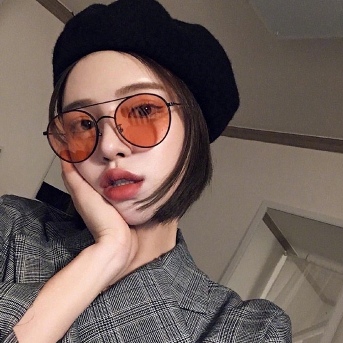 Samjune Fashion New  Round Sunglasses Women Vintage Metal Frame