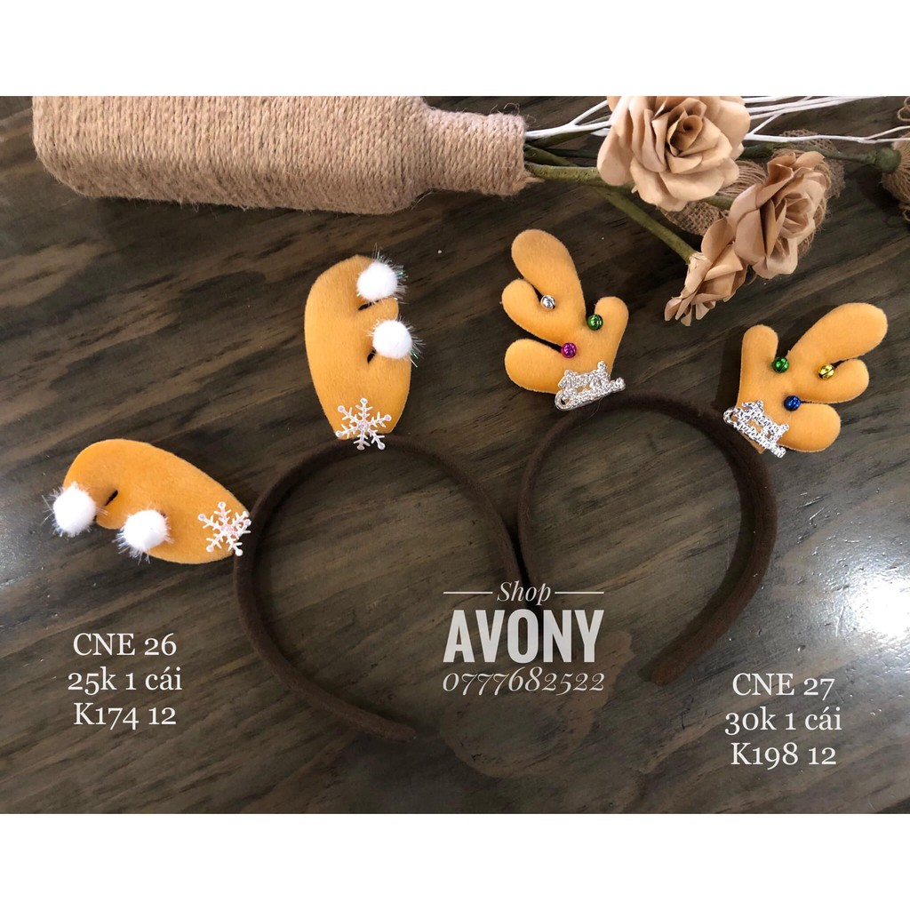 🦌 Cài noel - Cài sừng hươu màu be 2020 CNE 26 - CNE 27