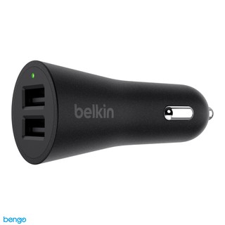 Tẩu sạc xe hơi Belkin 2 x USB A 24W F8M930BTBLK
