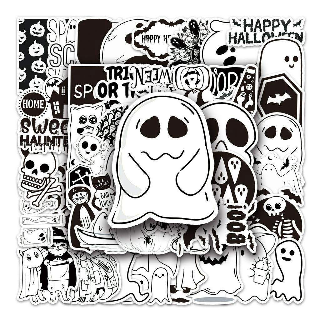 Bộ 50 Miếng Dán Hoạt Hình Chống Thấm Nước Vui Nhộn Trang Trí Xe Hơi / Nhà Cửa