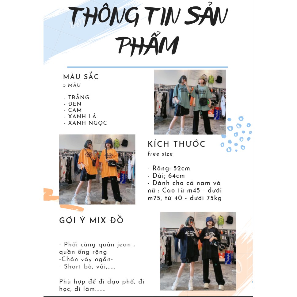 [Mã FAMAYWA giảm 10K đơn 50K] Áo thun phông nam nữ unisex MỚI NHẤT tay lỡ - chất cotton siêu đẹp - form rộng | BigBuy360 - bigbuy360.vn