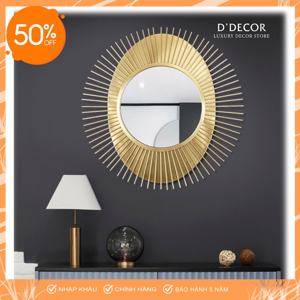 Tranh Sắt Treo Tường Nghệ Thuật, Gương Decor Trang Trí Tia Mã DC23