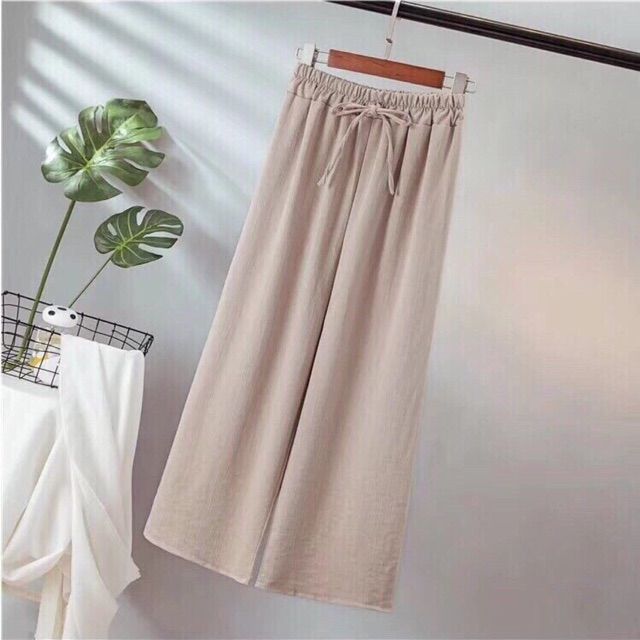 Quần dài đũi lụa ống rộng