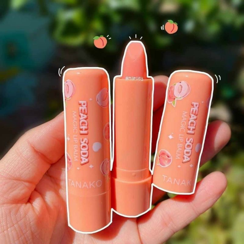 Son Dưỡng Môi Quả Đào Màu Hồng Nhẹ Giúp Cho Đôi Môi Tươi Xinh và Hỗ Trợ Làm Mềm, Làm Hồng Môi
