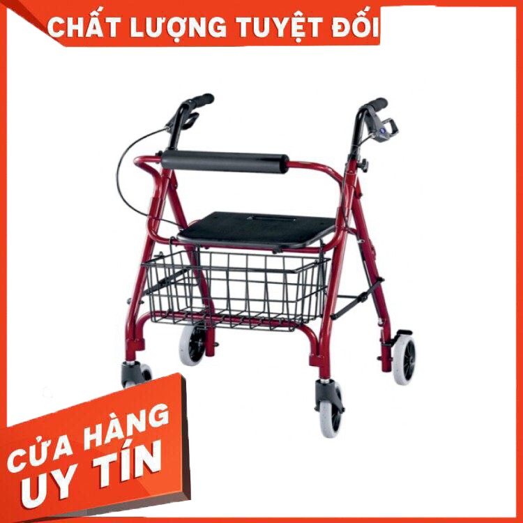 Khung tập đi kết hợp xe đẩy 4 bánh