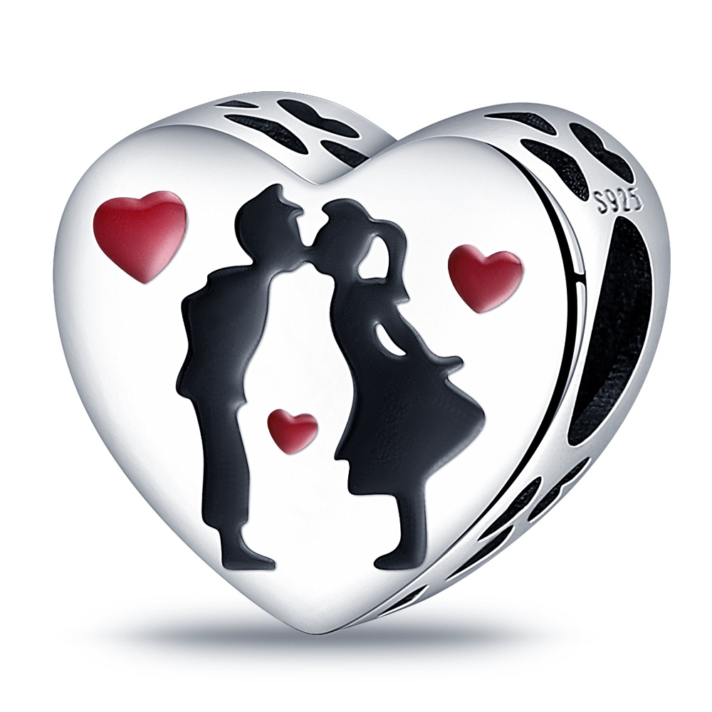 PANDORA Vòng Tay Bạc 925 Mặt Hình Trái Tim Và Bạch Tuộc/Ngựa Một Sừng Dễ Thương Thời Trang