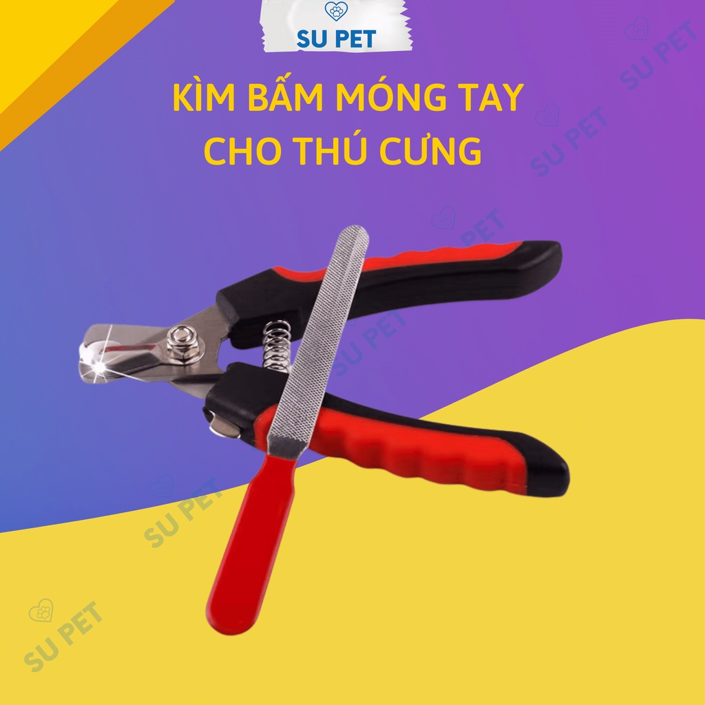 Bộ kìm dũa hỗ trợ cắt tỉa móng cho cho mèo QPET