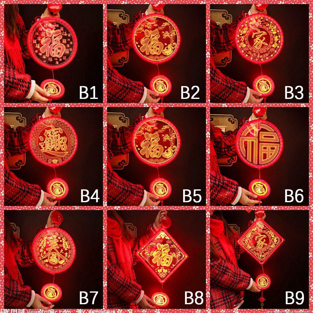 Đèn Lồng Treo Cửa Kính Trang Trí Năm Mới Phong Cách Trung Hoa