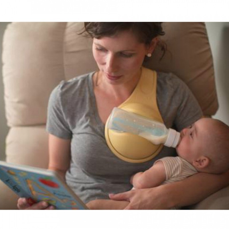 Dụng cụ giữ bình chứa sữa đeo vai cho bé