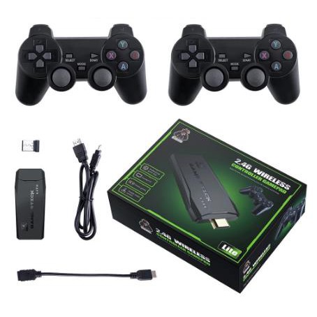 Máy Chơi Game 4 Nút HDMI Không Dây Hơn 3000 Trò Chơi, Máy Chơi Game Cổ Điển ATARI / PS1 / FC / GBA / SFC