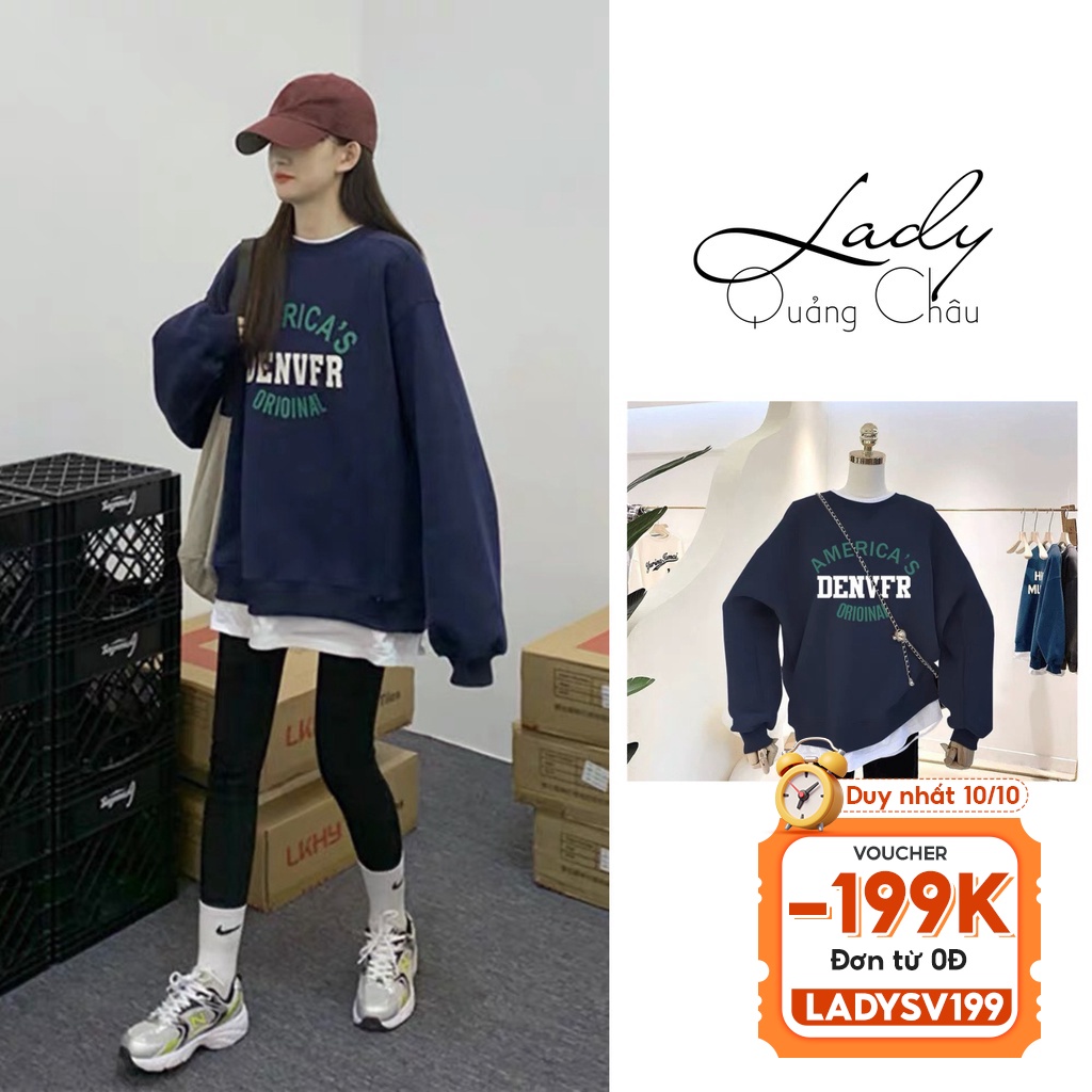 Áo Sweater nỉ bông mặc đôi unisex, Áo nỉ nam nữ SWT form rộng ulzzang kiểu hàn ladyquangchau