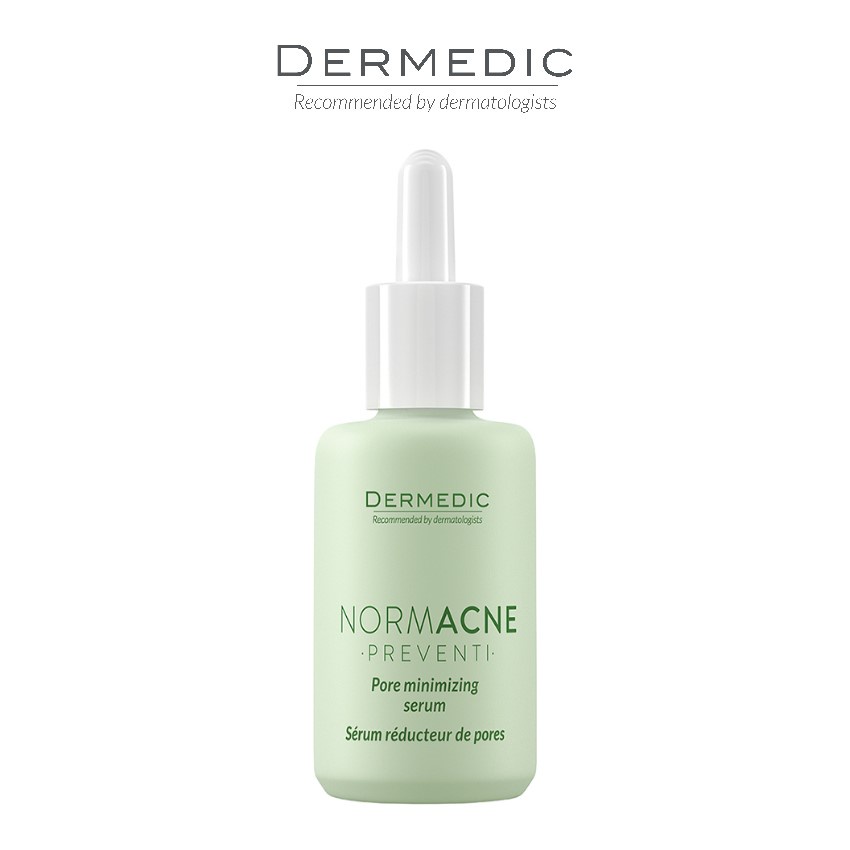 Serum kiềm dầu se khít lỗ chân lông cho da dầu mụn NORMACNE Widened Pores  Dermedic 30ml - Dermedic