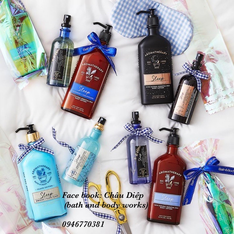🍀ĐỦ MÙI🍀 Sữa tắm thư giãn Bath and Body Works