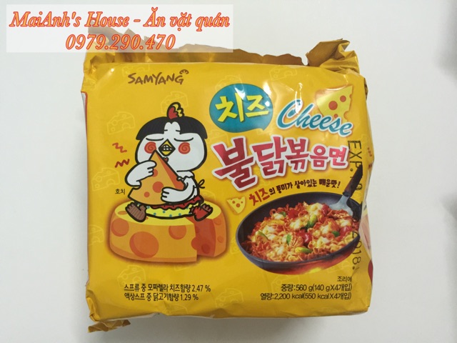 [LẺ] Mỳ cay Samyang Hàn Quốc các loại - thử thách mỳ cay 7 cấp độ