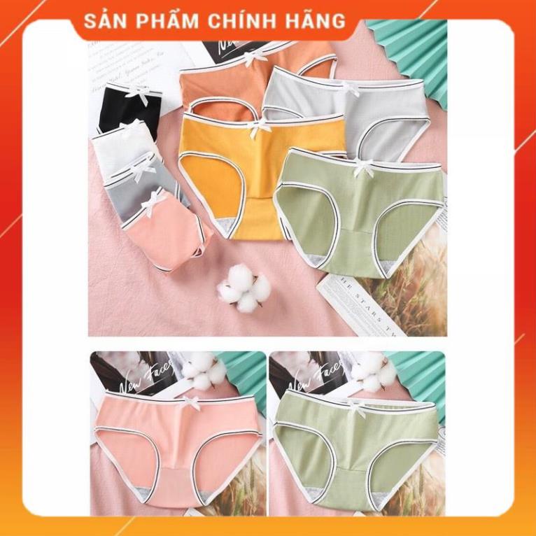 Quần Lót Nữ Cotton Kháng Khuẩn 100% Viền Nơ Giữ Xinh 032