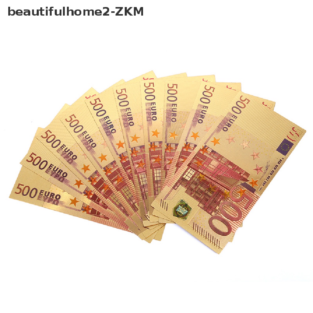 1 Đồng Tiền Giấy Màu Vàng Kỉ Niệm EU 2