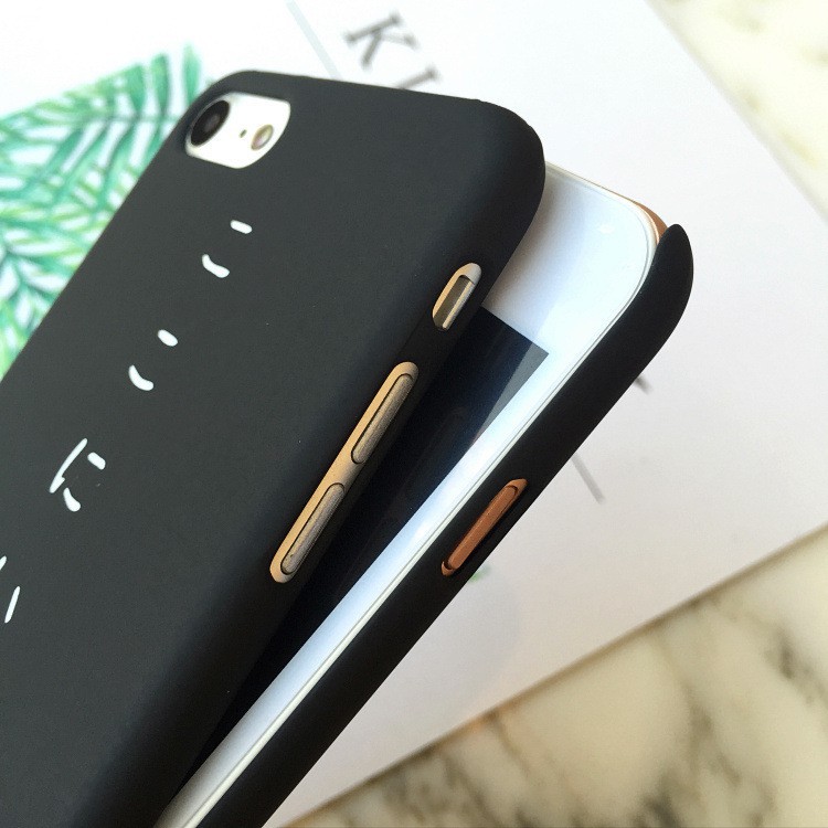 Ốp lưng điện thoại nhựa cứng iPhone iPhone  5 5s SE 6 6Plus 6s 6sPlus 7Plus 8Plus Plus màu đen | BigBuy360 - bigbuy360.vn