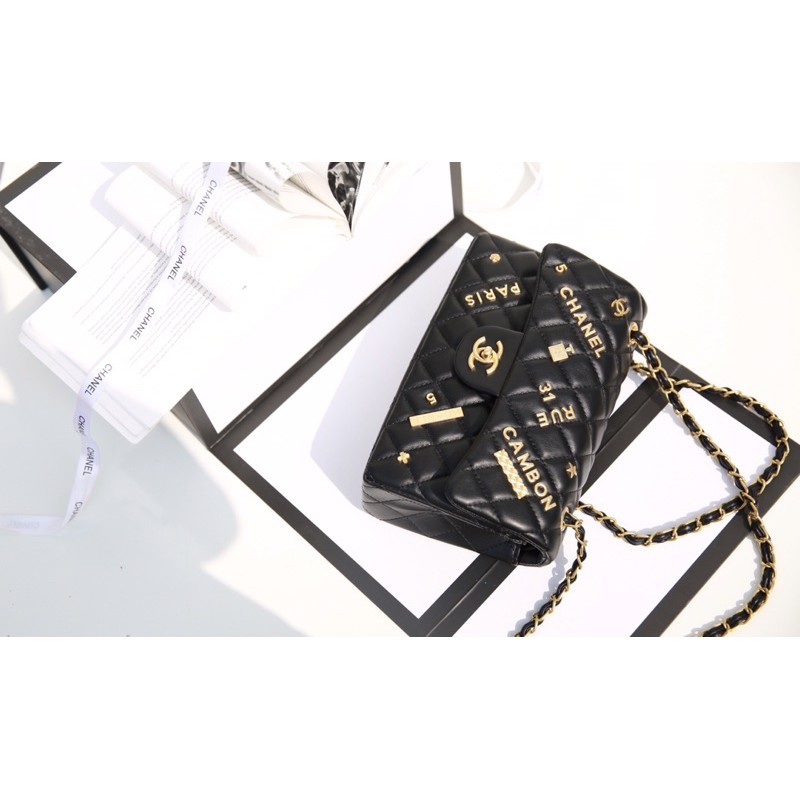 Túi đeo chéo đeo vai ACCESSORIES Classic da mịn khoá vang fullbox hộp nam châm