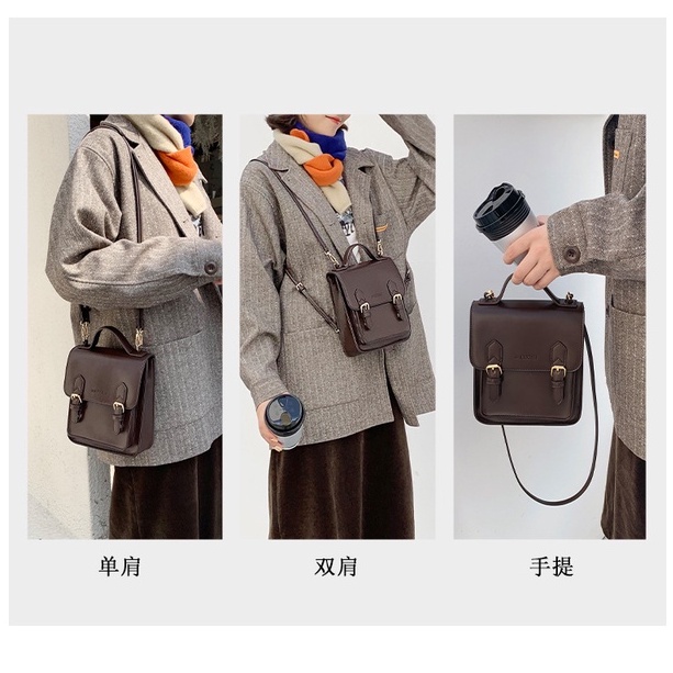 Balo mini da PU cao cấp túí đeo vai đeo chéo phong cách Hàn Quốc ba lô quảng châu cao cấp 1999store_official