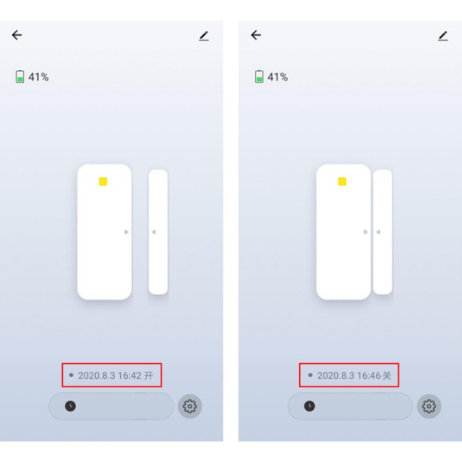 Càm Biến Báo Động Má Từ Mở Cửa Wifi Tuya Có Loa 85Db WD06